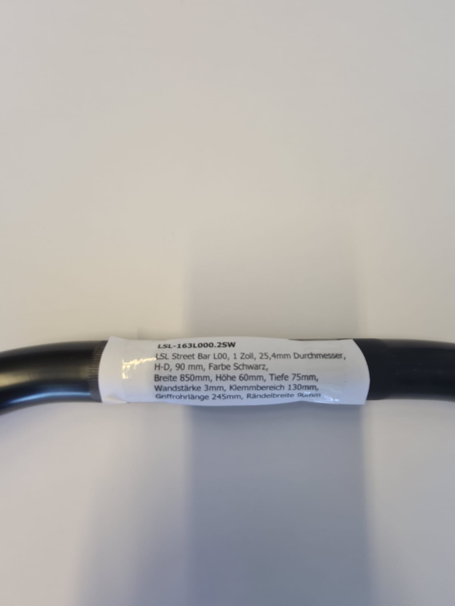LSL Street Bar L00, 1 Zoll, H-D, schwarz