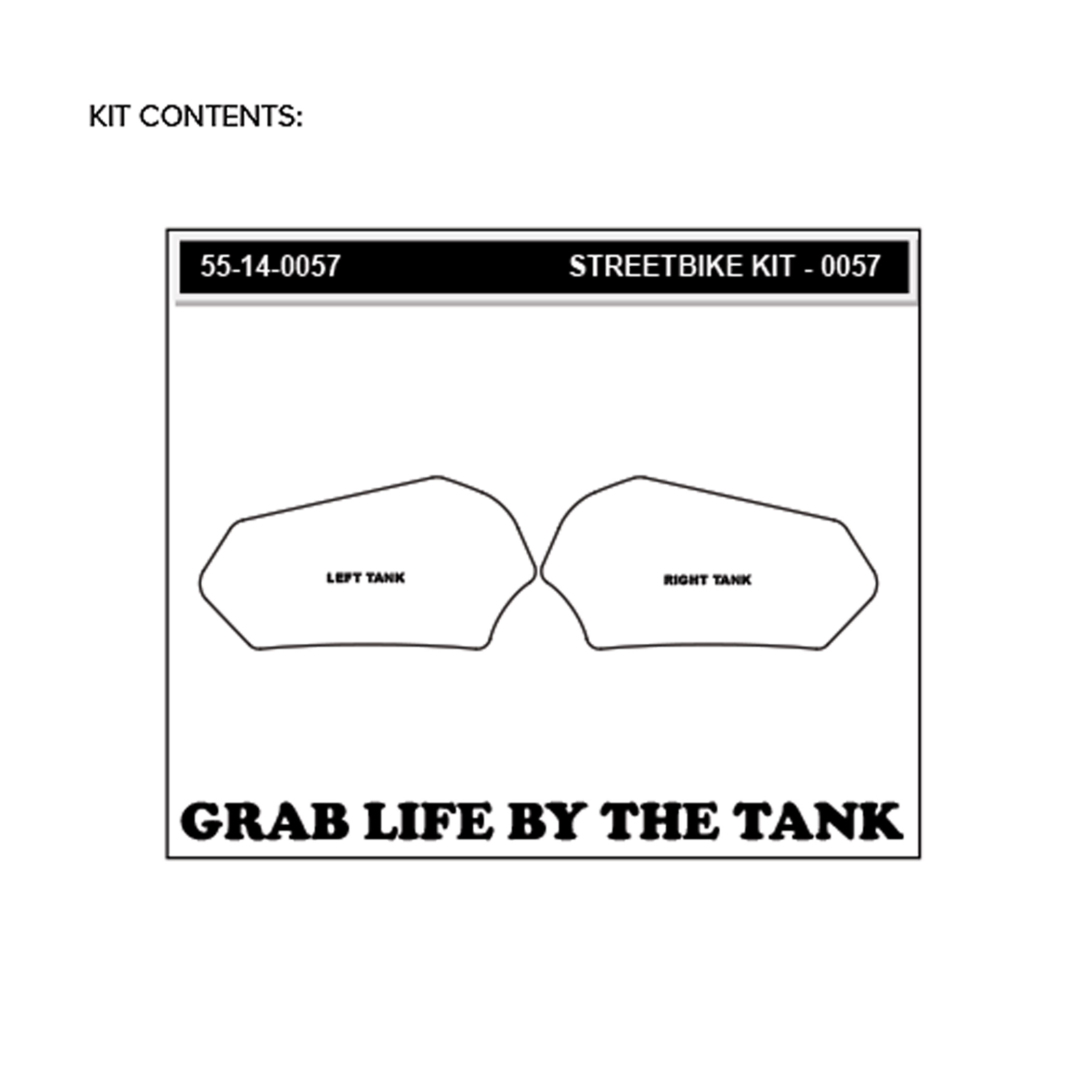 Almohadillas de tracción Stompgrip transparentes, para Suzuki GSXR600, 750, 2011-2025