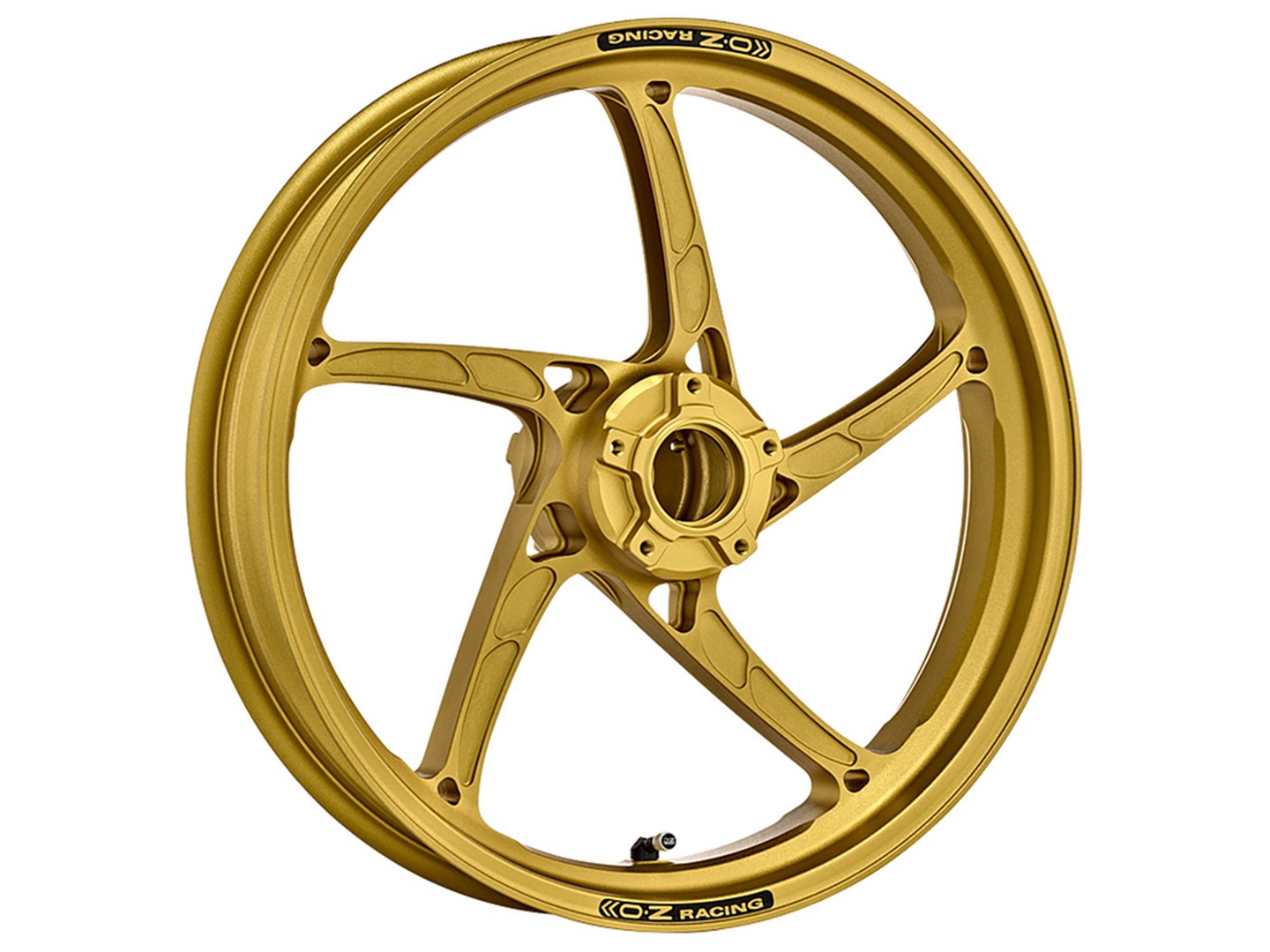 Llanta de aluminio OZ Piega R anterior, delantero de color oro mate para Ducati Panigale V4(S), Panigale V2, 899 Panigale, 959 Panigale, 1199 Panigale, 1299 Panigale, Streetfighter V2 / V4(S)
