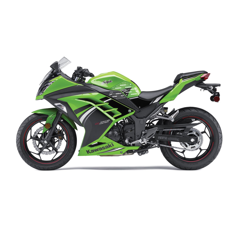 Stompgrip transparente, Icon, para Kawasaki, Ninja 250SL, Z300 2015-2016, Ninja 300 2013-2017, Z250SL 2015-2017