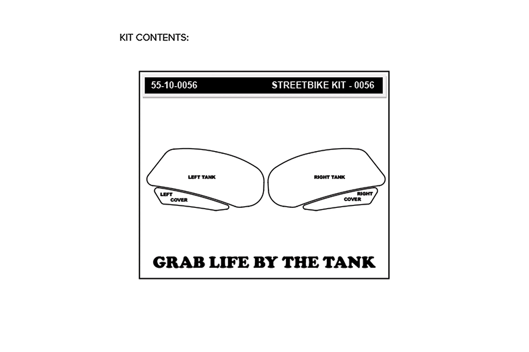 Stompgrip transparente, Icon, para Suzuki GSX-R1000, 2009-2016