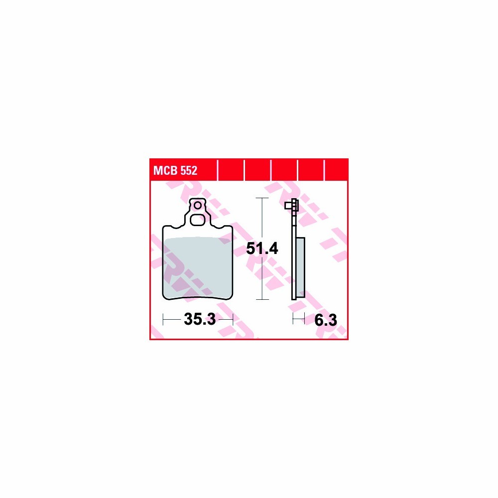 TRW Juego de pastillas del freno Allround MCB552