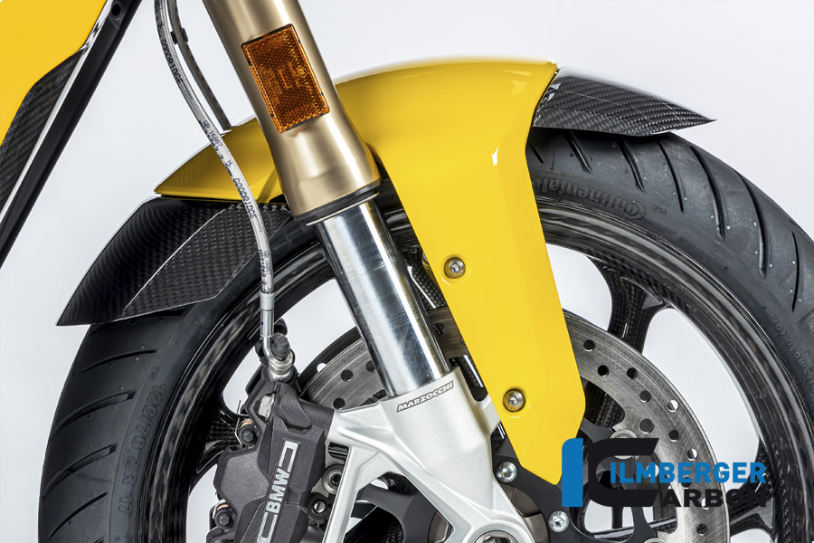 Guardabarros de carbono Ilmberger anterior, delanteroe para guardabarros original pintado, brillante, BMW S1000XR 2020- M1000XR 2024-