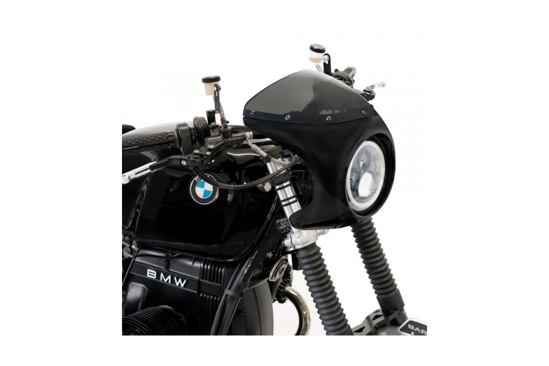Barracuda placa del faro CAFE RACER SCREEN Semicarenado con faro Dragon Light