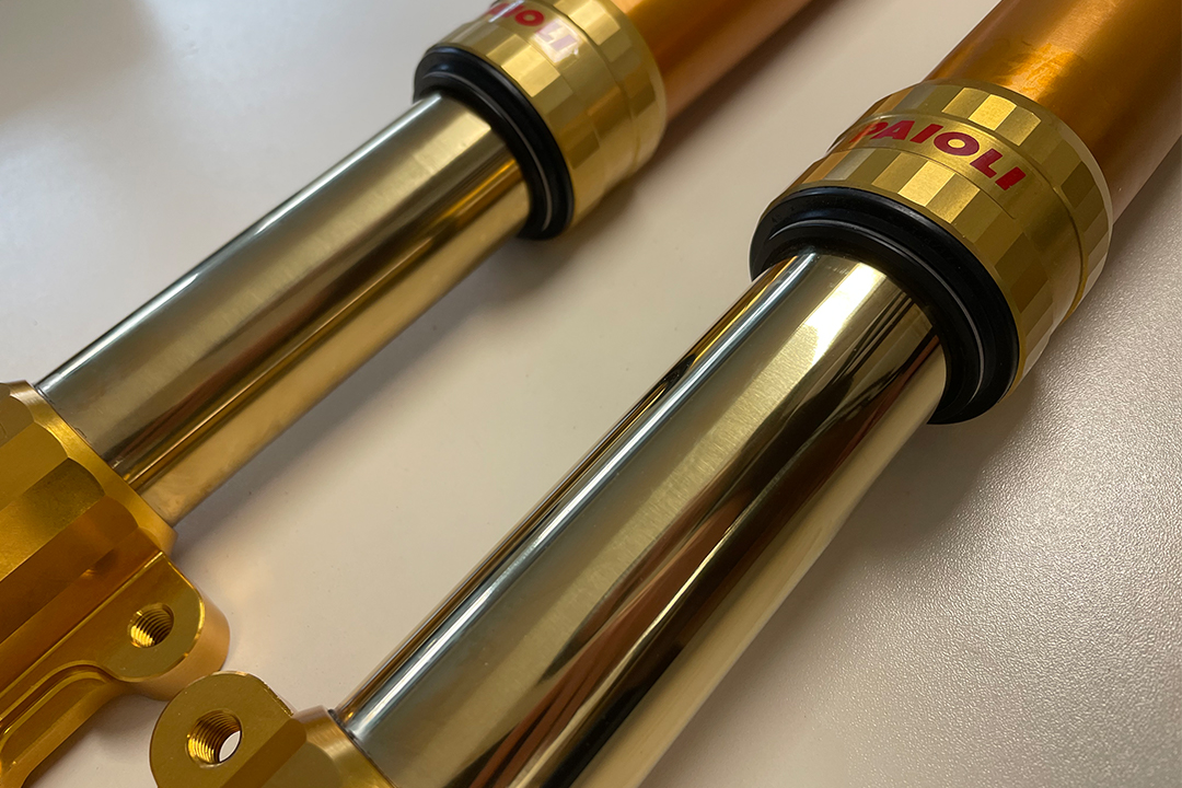alpha Technik PAIOLI barra de horquillae Superbike SB8 USD dorado