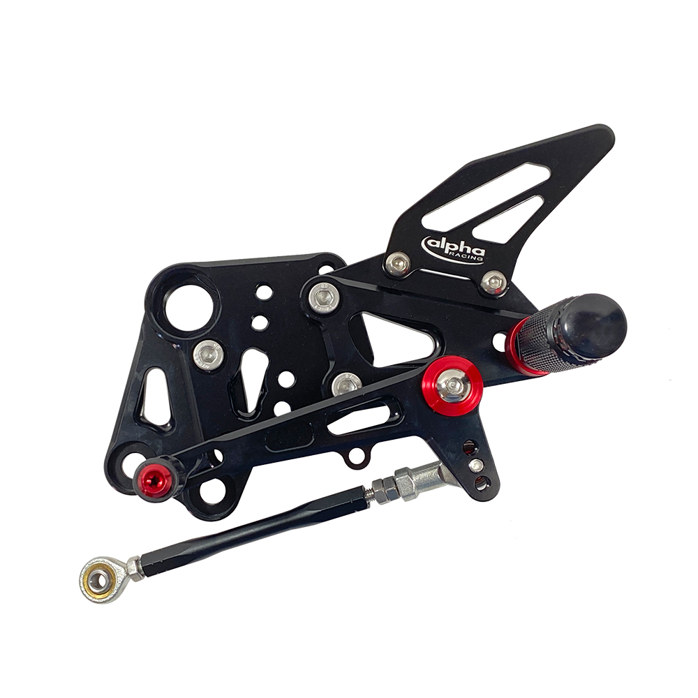 >TRACK< Sistema de estriberas negro KTM RC390 2014- ABE