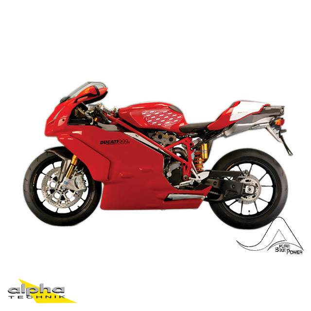 Stompgrip negro, Volcano, para Ducati 749 (R, S), 999 (R, S), 2003-2006