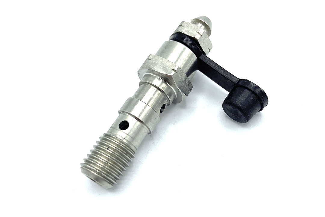 HEL racord sencillo M10 x 1.25 con purga