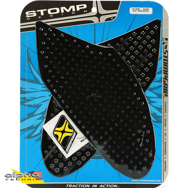 Stompgrip negro, Volcano, para Suzuki GSX-R600, 750, 2006-2007