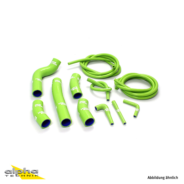 Kit completo de mangueras de silicona SAMCO SPORT verde para Kawasaki ZX900 a partir del año de modelo 1993-