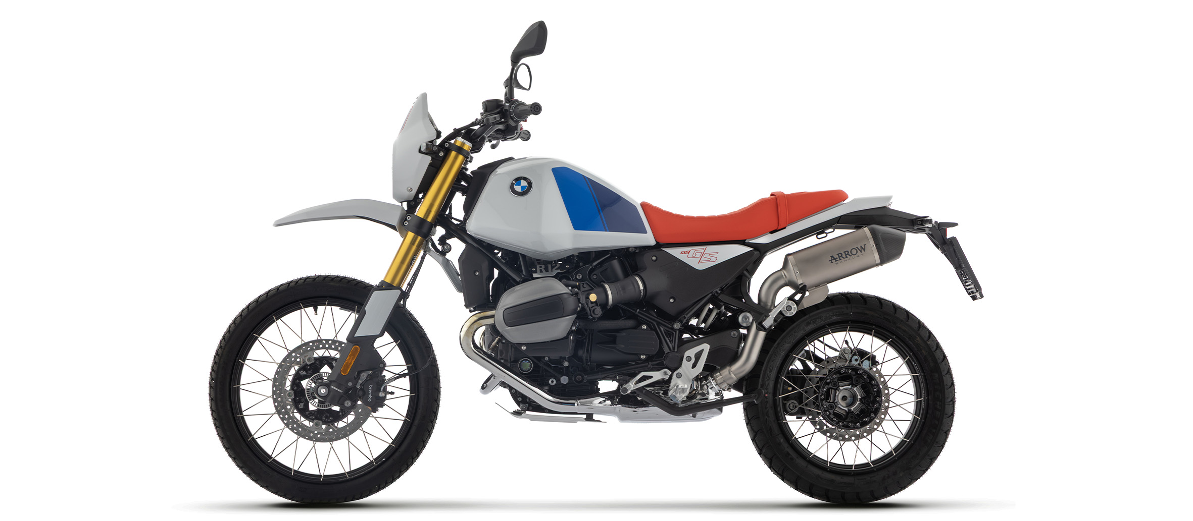 ARROW Silenciador INDY RACE EVO Titanio con tapa de carbono para BMW R12 G/S, 2025-