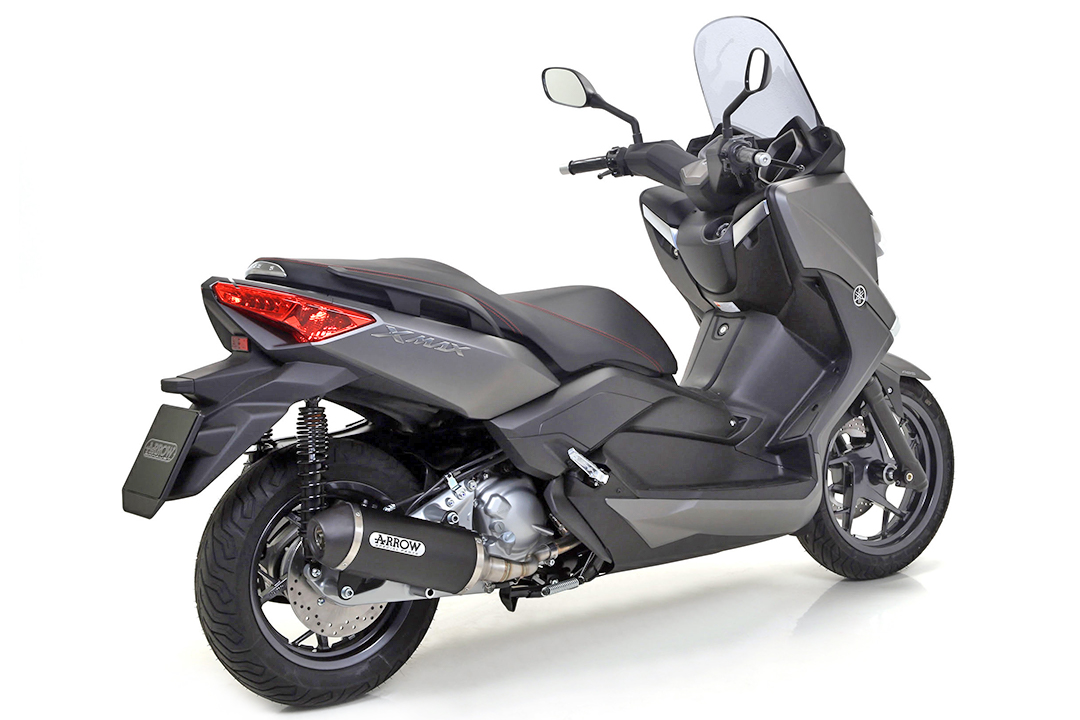 Escape ARROW DARK URBAN para Yamaha X-Max 250 2009-2016, Aluminio (Solo con tubo intermedio ARROW)