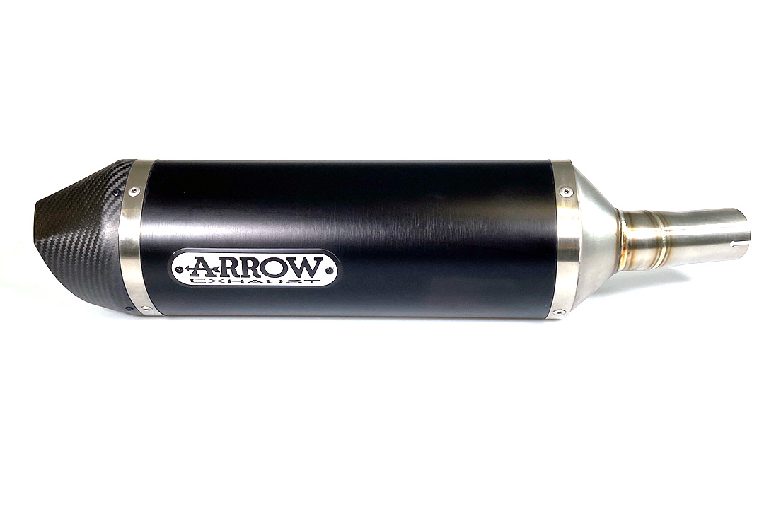 Escape ARROW RACE TECH para Kawasaki Ninja 400 / Z400 2018- de aluminio, negro