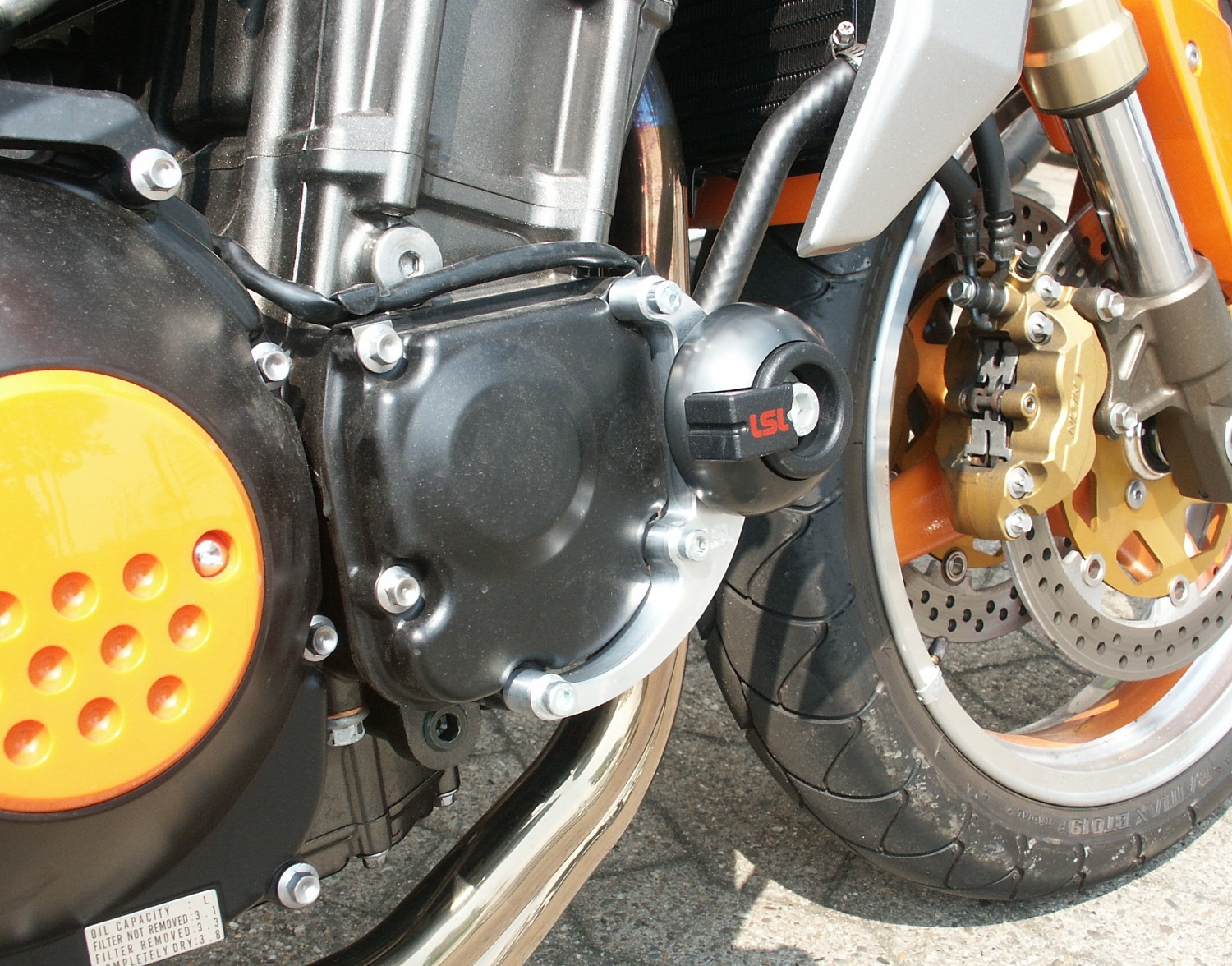 Kit de montaje de protectores de motor LSL para Kawasaki Z750 2004-2006, Z1000 2003-2006