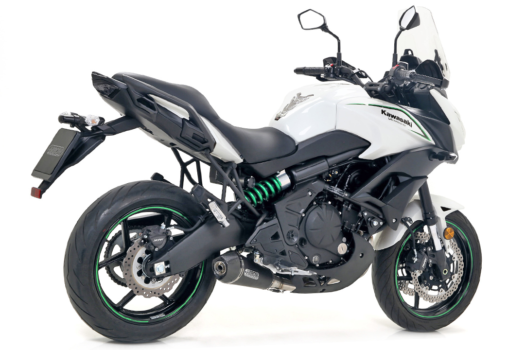 ARROW Escape X-KONE para Kawasaki Z650 / Ninja 650 / Versys 650 2017-2020, Acero inoxidable (Solo con colector ARROW)