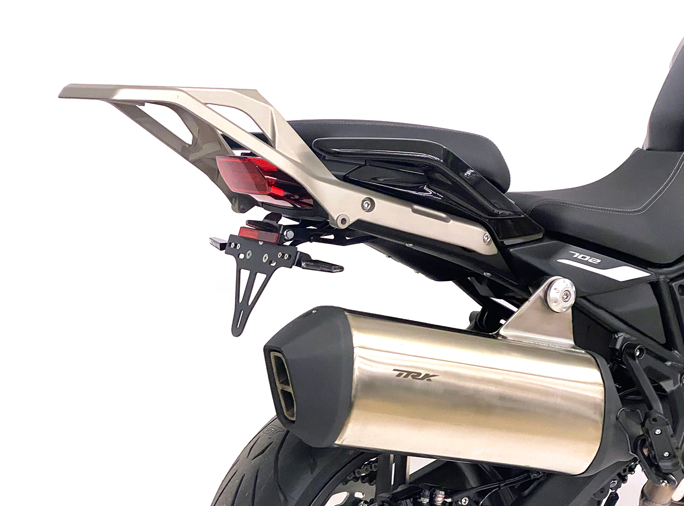 Soporte de matrícula alpha Technik para Benelli TRK 702 / TRK 702X, Tipo PA8, Año del modelo 2023-