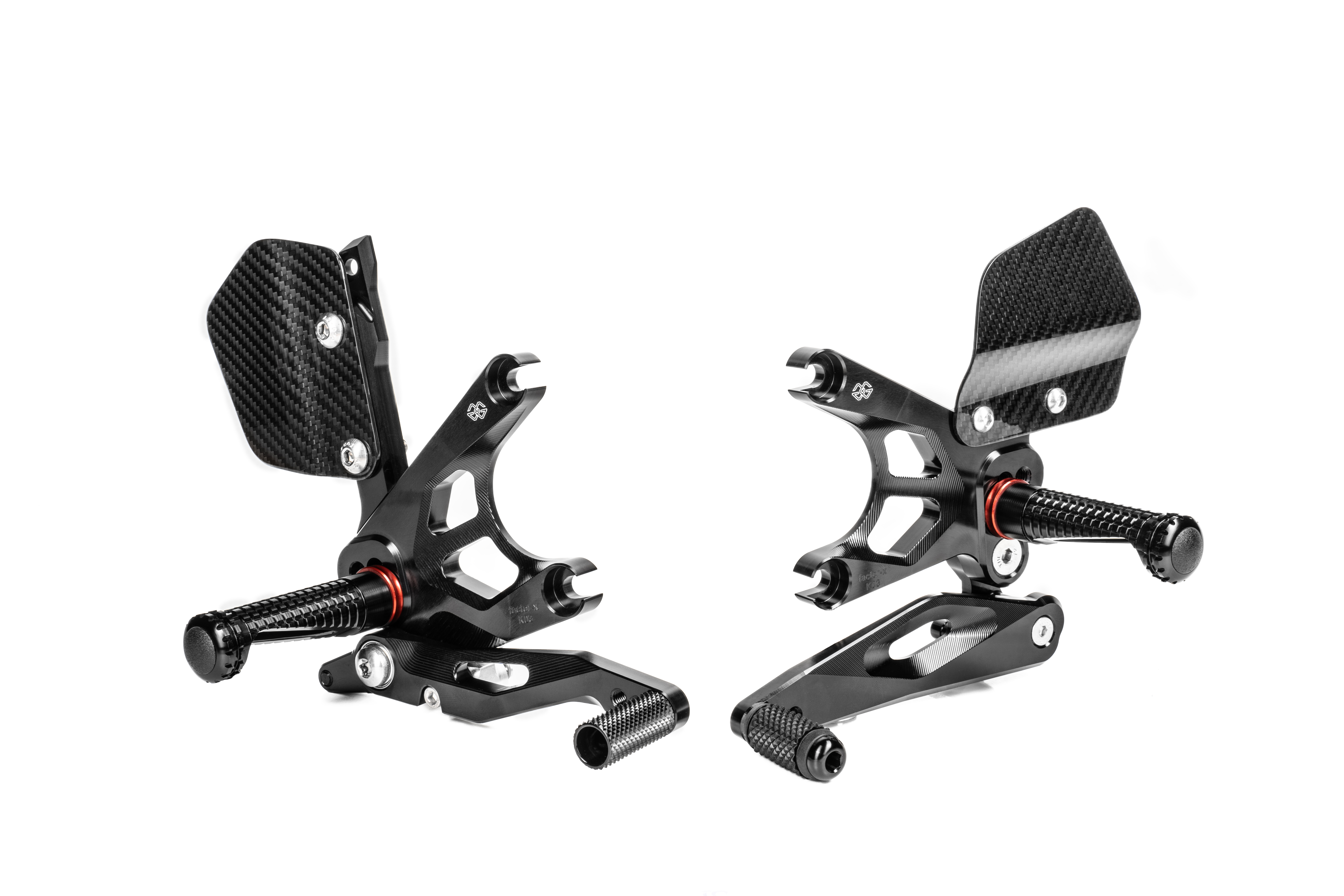 GILLES FXR Sistema de estriberas Kawasaki ZX10R negro
