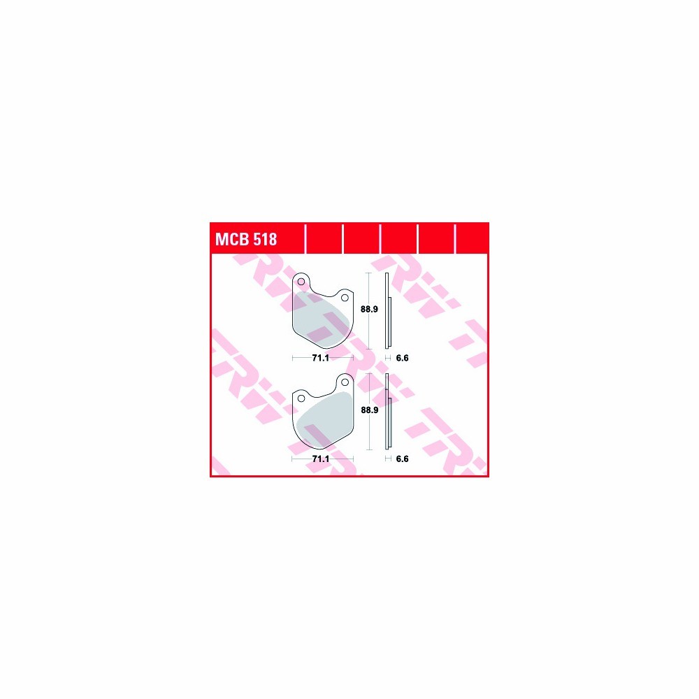 TRW Bremsbelagsatz Allround MCB518