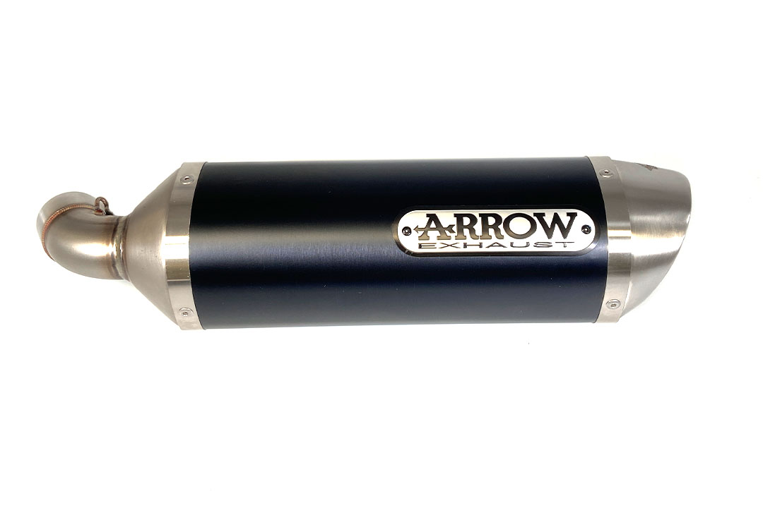 ARROW Escape DARK STREET THUNDER Aluminio negro para Ducati Monster 696 / 796 / 1100 2008-2014