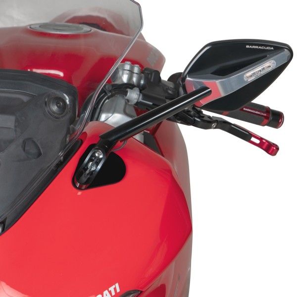 Adaptador de espejo Barracuda Ducati Supersport 2008 - 2016 para SKIN-XR