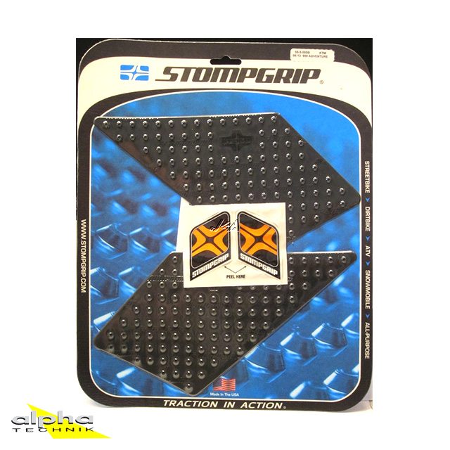 Stompgrip negro, Volcano, para BMW, F800GT, 2013-2018, R1200GS, 2013-2016, KTM, 950 LC8 Adventure, 2003-2006, 990 LC8 Adventure, 2006-2013