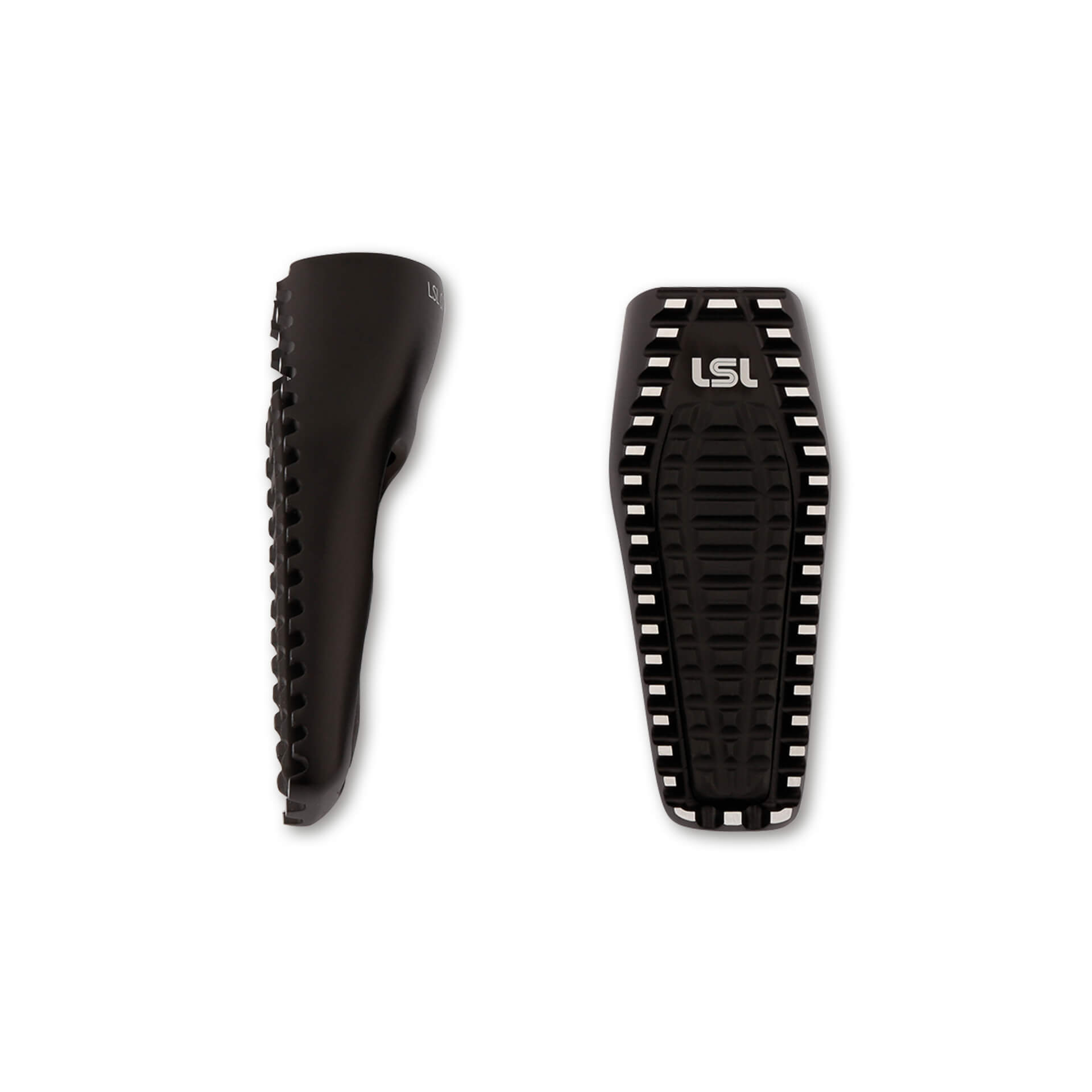 LSL Estriberas ERGONIA, reposapiés de repuesto con inserción de goma, negro