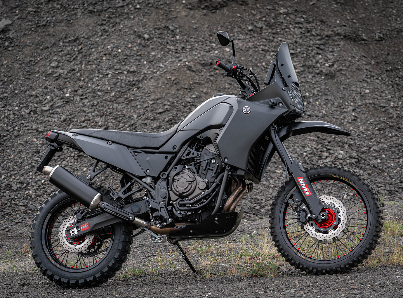 Escape ARROW DARK INDY RACE para Yamaha Tenere 700 2019-, Aluminio negro