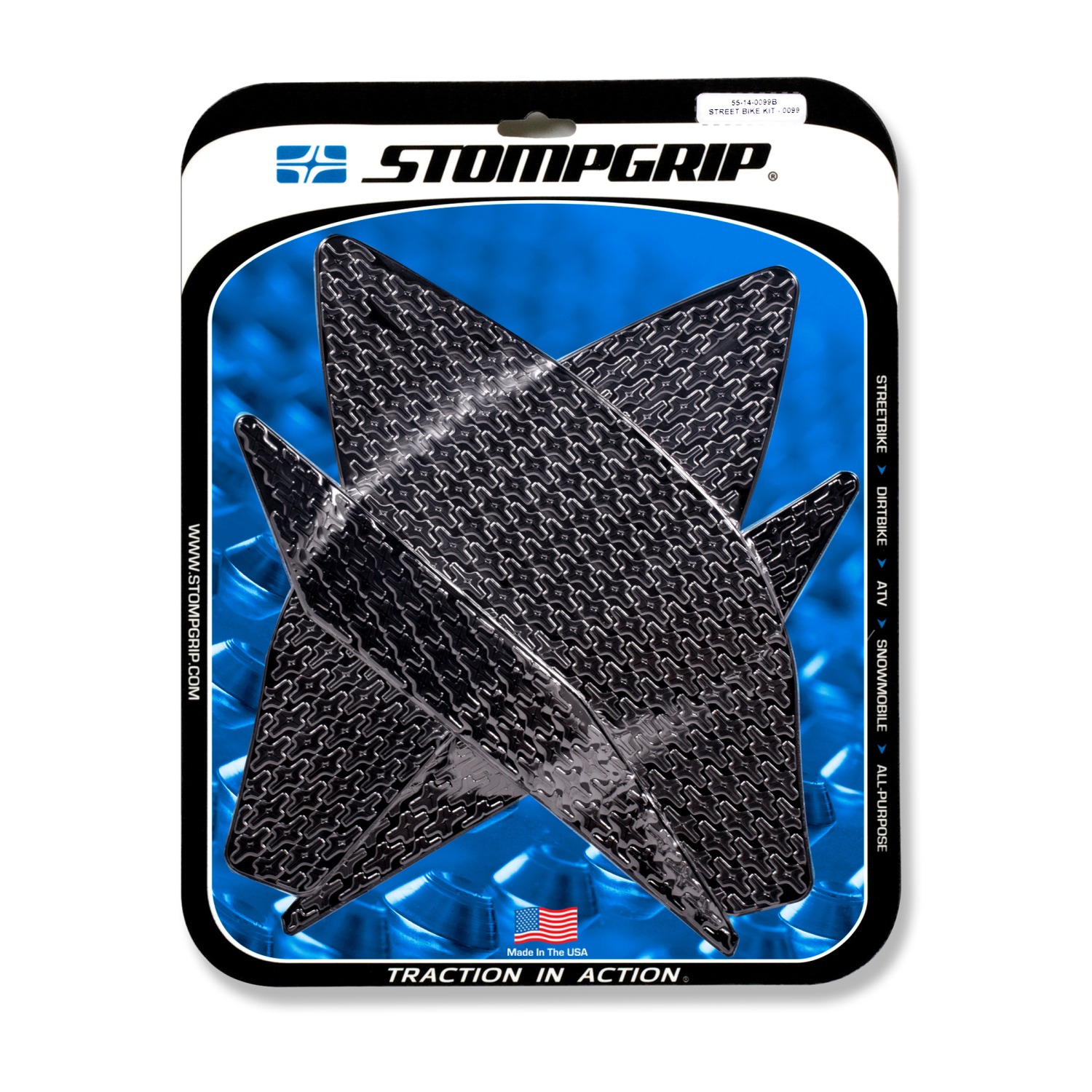 Almohadillas de Tracción Stompgrip negras, para Yamaha YZF-R1 / M, 2015-22