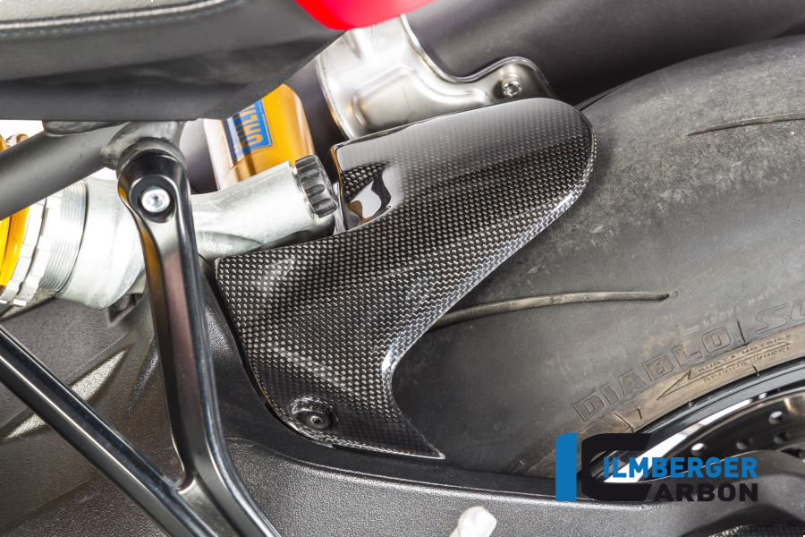 Guardabarros de carbono Ilmberger trasero, brillante Ducati Monster 1200, 1200S 2014-2016