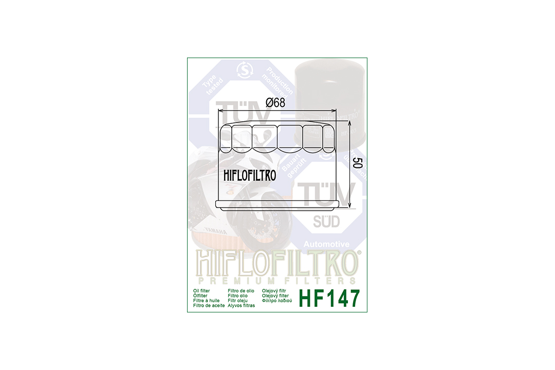 HIFLO Racing-filtro de aceite HF147RC para varios modelos Kymco y Yamaha