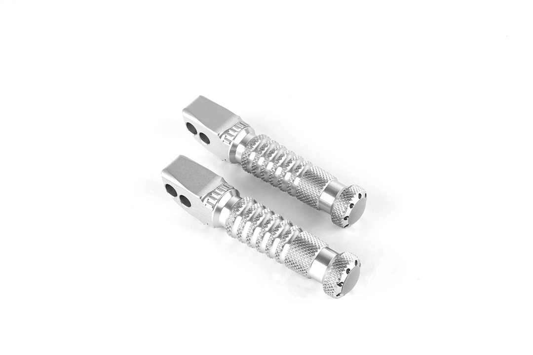 Gilles Kit de reposapiés de repuesto Sport, piloto, plata para BMW R nineT, F900R
