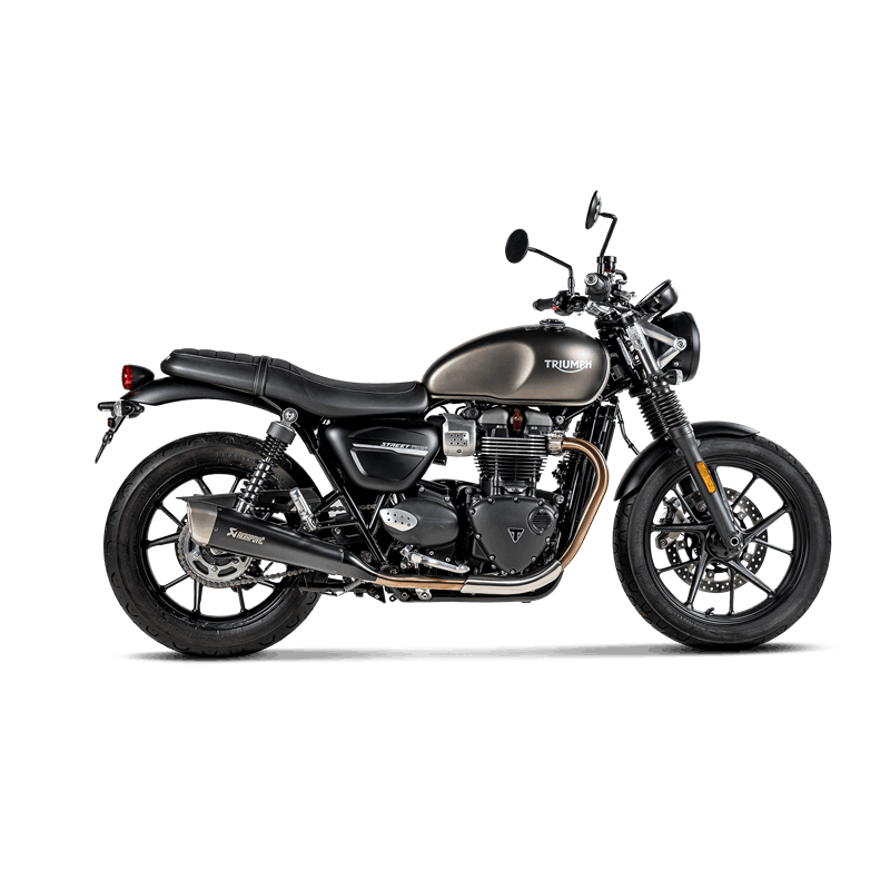 Línea Akrapovic Slip-On (Titanio) para Triumph Street Twin Año del Modelo 2016-2020