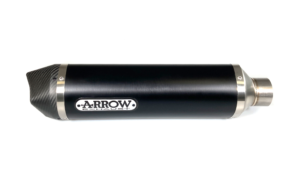 Silenciador ARROW RACE TECH para Kymco AK550 2017- de aluminio, negro
