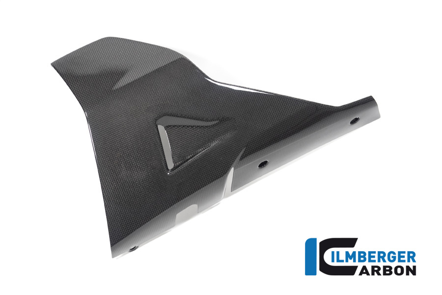 Spoiler de motor de carbono Ilmberger lado izquierdo, brillante, Ducati Diavel 1260, 2019-
