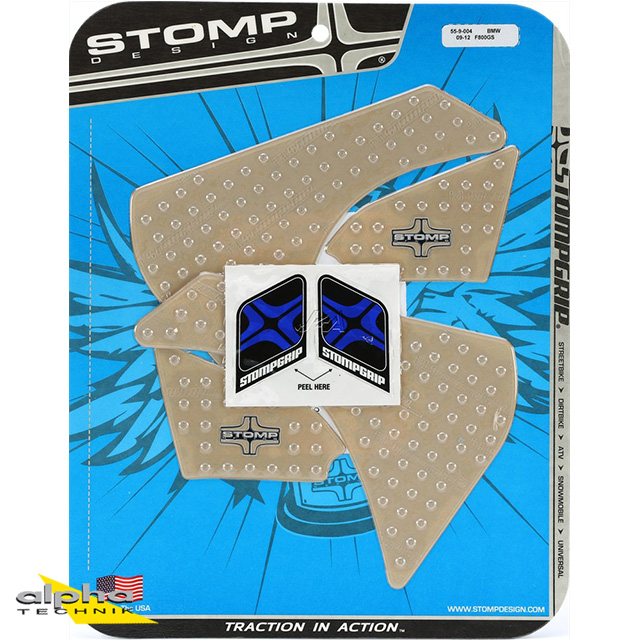 Stompgrip transparente, Volcano, para BMW F800GS, 2009-2012
