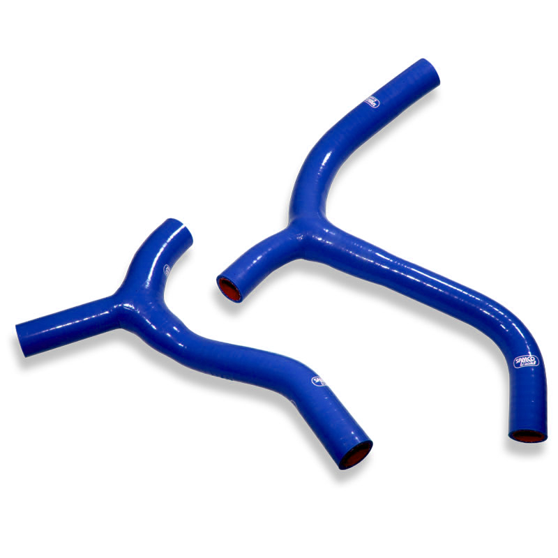 SAMCO SPORT Kit de mangueras de silicona solo con Boyesen bomba del agua azul para Kawasaki KX450F año del modelo 2019-2023