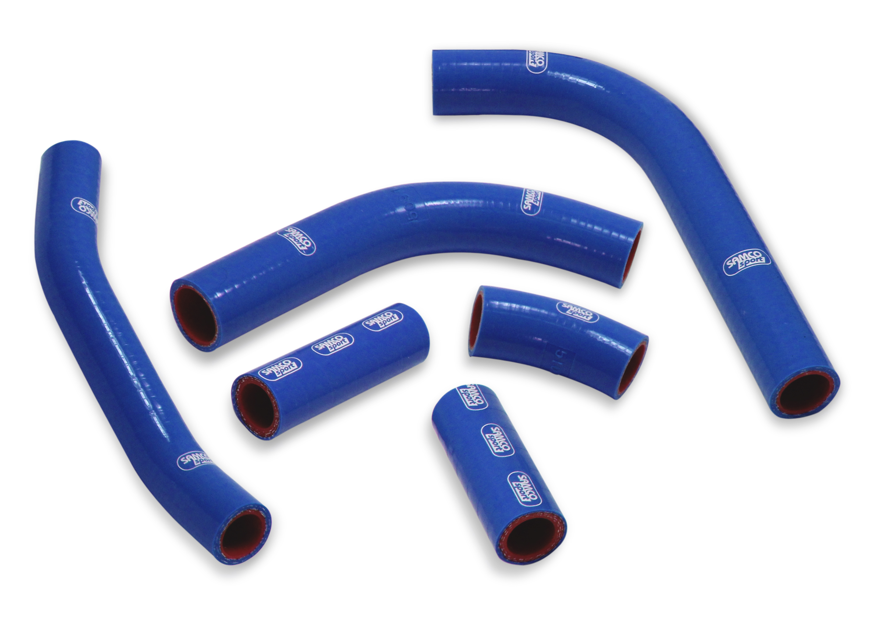 Kit de mangueras de silicona SAMCO SPORT Diseño OEM azul para Kawasaki KX450F año del modelo 2019-2023
