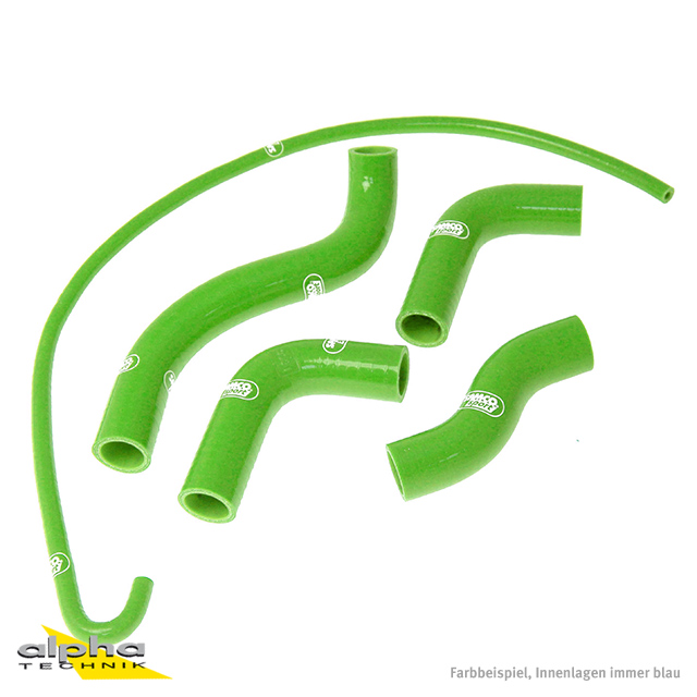 Kit de mangueras de silicona SAMCO SPORT verde para Kawasaki Z750 año de modelo 2004-2006