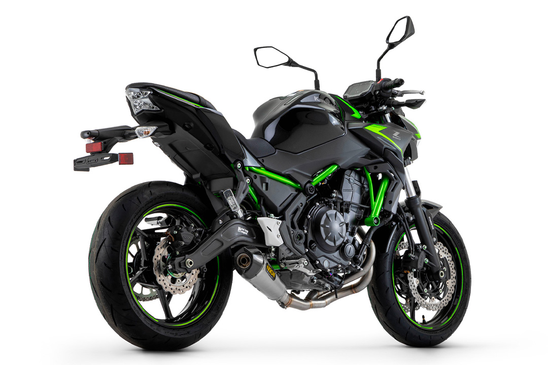 ARROW sistema de escape X-KONE Acero inoxidable para Kawasaki Z650 y Ninja 650 Año del modelo 2021-