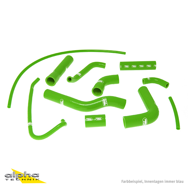 Kit de mangueras de silicona SAMCO SPORT verde para Yamaha YZF-R6 años de modelo 2006-2024
