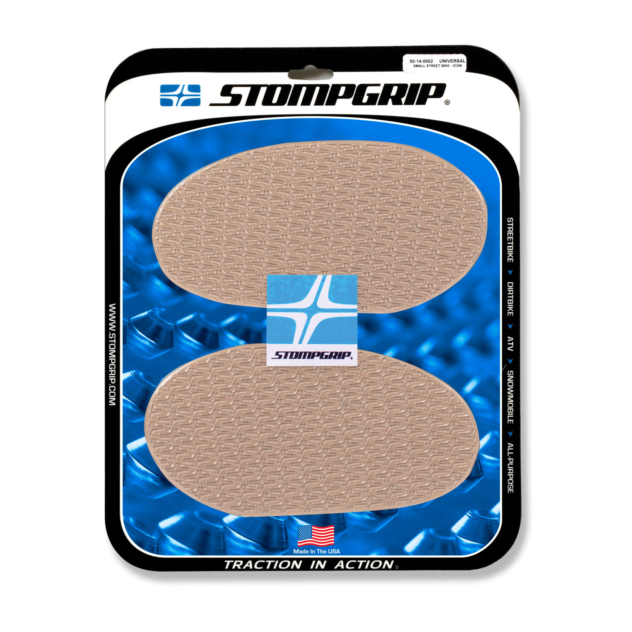 Stompgrip Universal pequeño transparente, Icon, 2 piezas