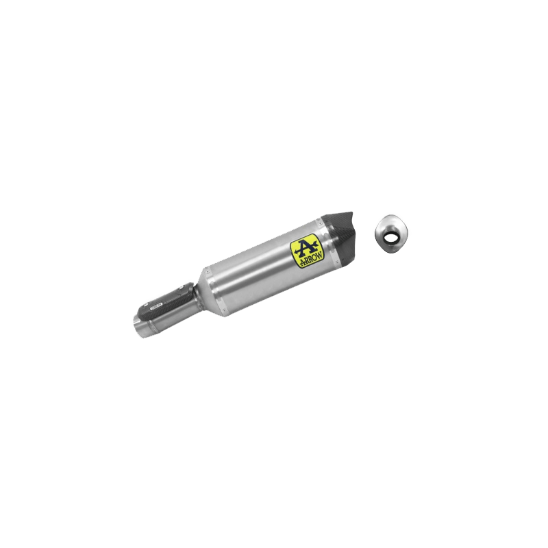 Silenciador ARROW RACE-TECH de aluminio con tapa final de carbono para BMW S1000RR, años 2019-2022