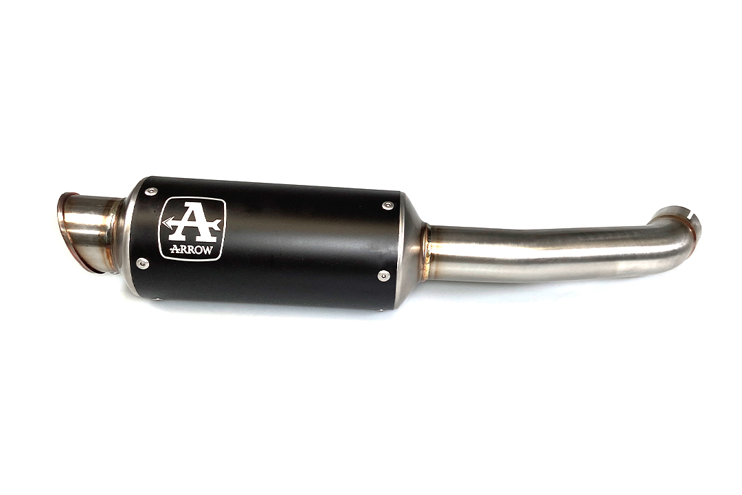 ARROW Escape GP2 Dark para KTM 125 Duke y KTM 390 Duke a partir del año del modelo 2021-