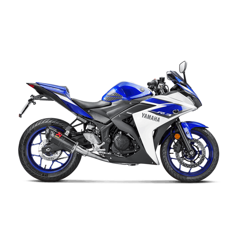 Akrapovic soporte (SS) sistema de escape para Yamaha MT-03 2016-2021, YZF-R25 2014-2021, YZF-R3 2015-2021