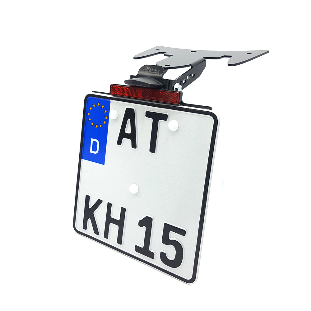 Portamatrículas alpha Technik para Kawasaki ZZR1400; TIPO ZXT40H; Año del modelo 2016-