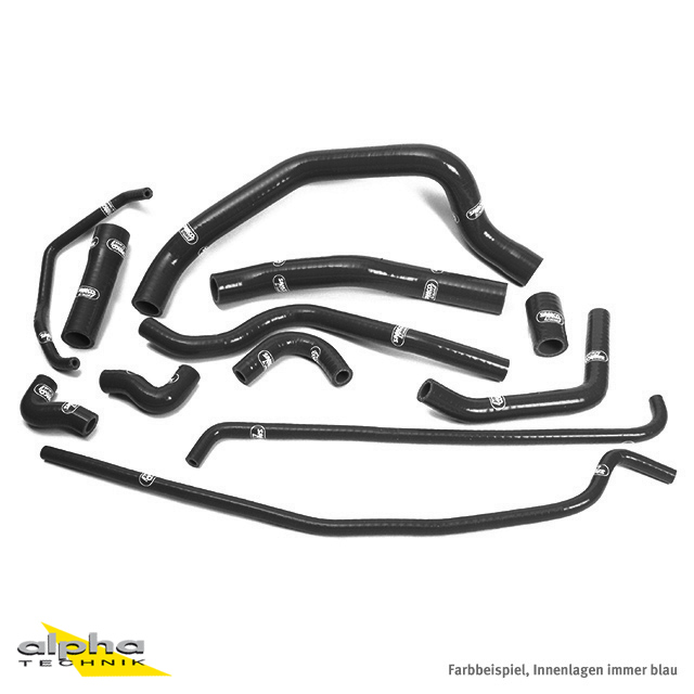 Kit de mangueras de silicona SAMCO SPORT negro para Yamaha YZF1000R1 año del modelo 2007-2008