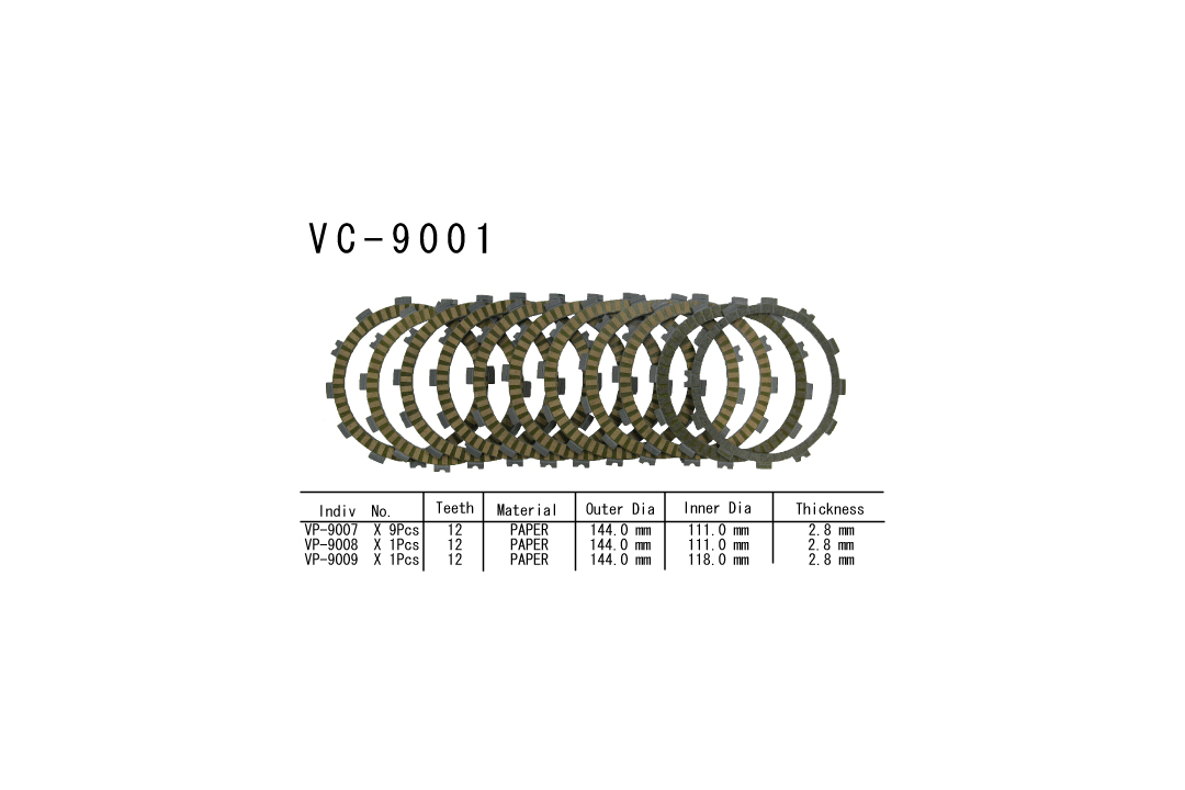 Kit de embrague Vesrah disco de embrague KTM