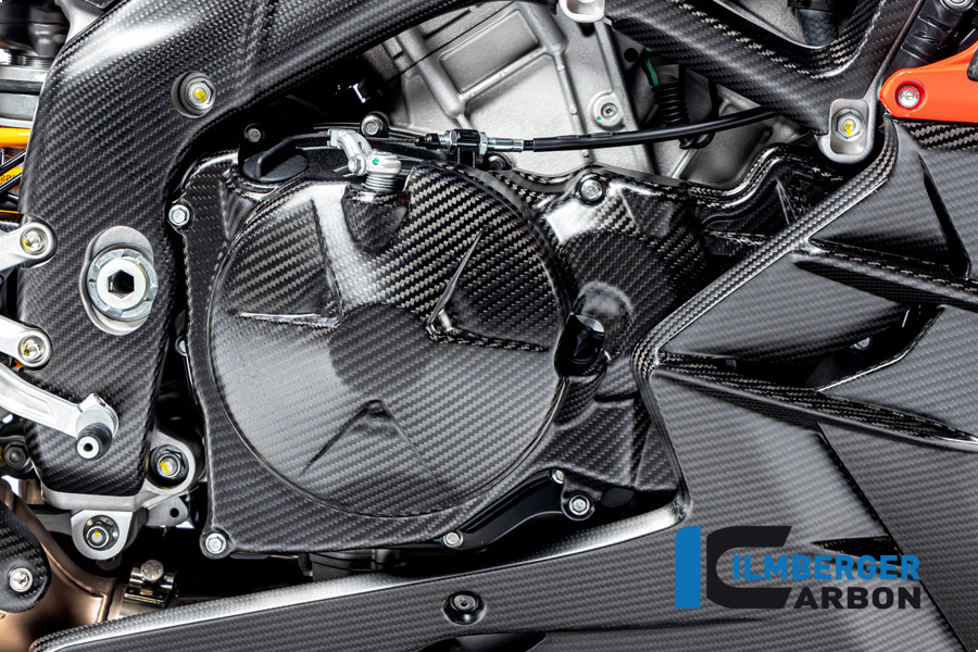 Tapa de tapa de embrague de Carbono Ilmberger Mate para Aprilia RSV4 / Tuono V4 2021-