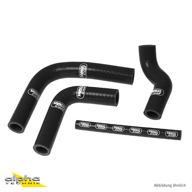 Kit de mangueras de silicona SAMCO SPORT negro para Yamaha TZ250 TZ350 año de modelo 1979-1980