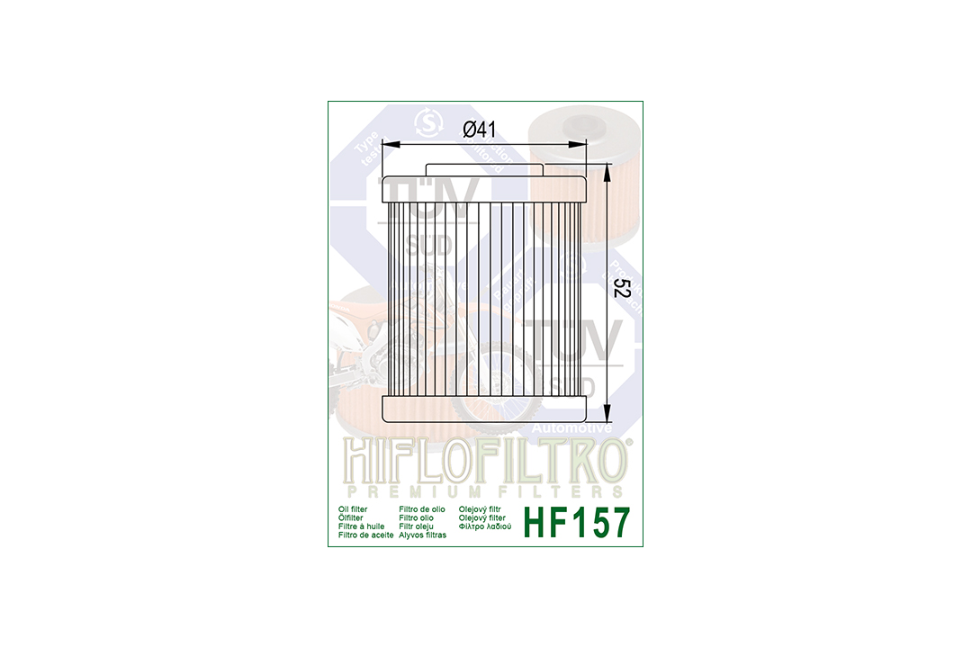 HIFLO filtro de aceite HF157 para varios modelos Beta / KTM